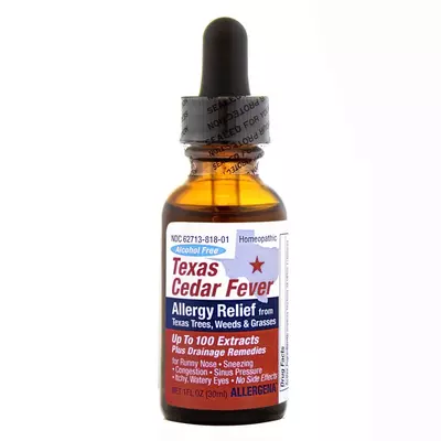 texas cedar fever allergy relief drops